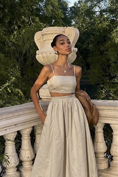 The Champ Clothing Γυναικείο Σετ Δύο Τεμαχίων Aurelia με Τιράντες και Μακριά ...