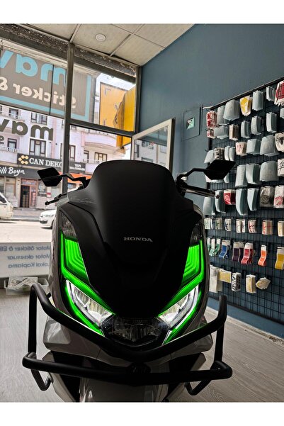 Mavera Stickers PCX İçin Tam Far Filmi Yeşil (2021-2024) Sticker Etiket