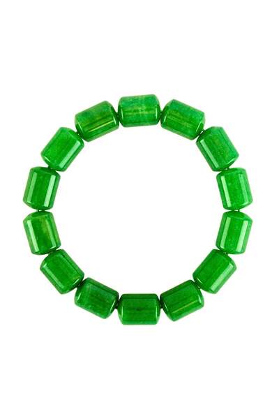 Zeynep Büyükbay Aventurine Natural Stone Bracelet (10mm Pipe Cut)