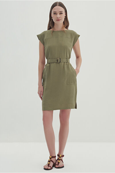 Naramaxx Belted knee length dress