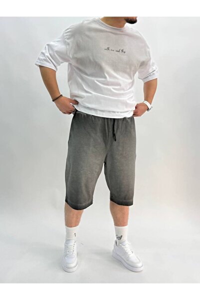 BYATA MENS STYLE Ανδρικό σορτς με φαρδιά γραμμή που πλένεται στο πλυντήριο