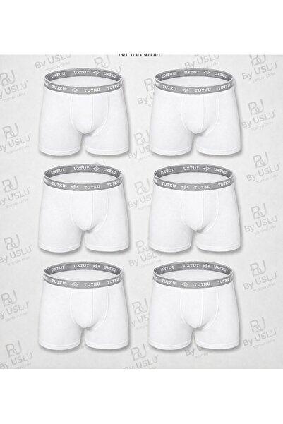 BYUSLU Men's Boxer 6-Pack Cotton Lycra Comfortable Fit Tutku