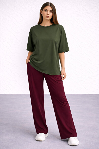 ZAVIXO Women's Oversize 2-Piece Set 100% Cotton Comfortable Fit Soft Fabric C...