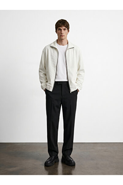 BASEL.CO Άνετο υφασμάτινο μπουφάν με ψηλό γιακά και επένδυση