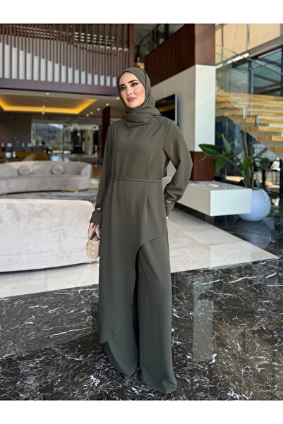 Sevanna Asimetrik kesim tunik & pantolon takım