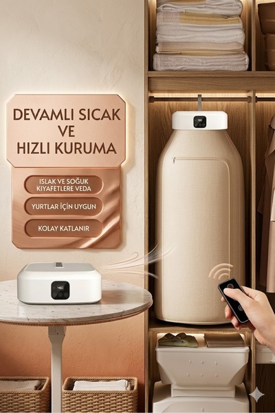 38 MBM TAŞINABİLİR ÇAMAŞIR KURUTMA VE ÜTÜ MAKİNESİ