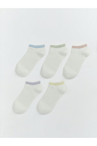 LC Waikiki Striped Women's Trainer Socks 5-Pack