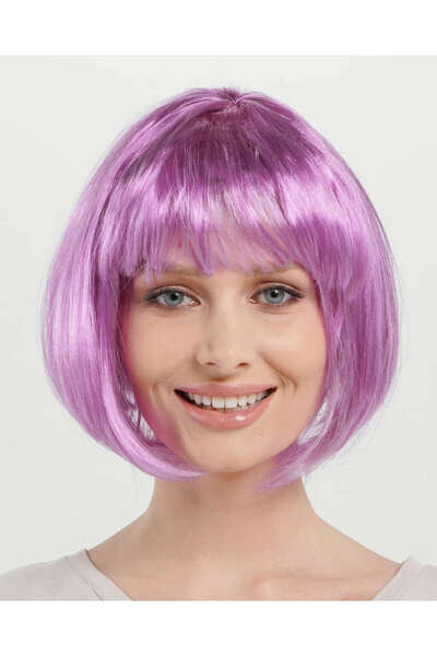 ZERO LAND Gldisptm Rose Pink Color Straight Cut Blunt Party Wig Short (131925...