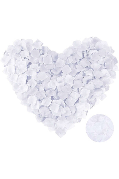 ZERO LAND Gldisptm White Color Rose Petal Shaped Confetti 5 Pack (132914) 500...