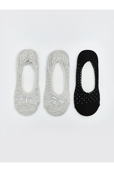 LC Waikiki Polka Dot Women's Invisible Socks 3-packs