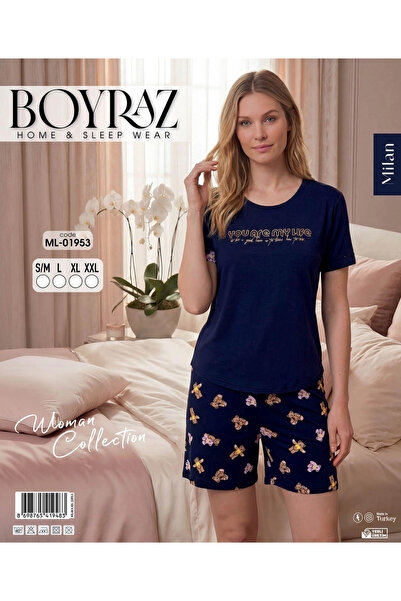 BOYRAZ Ml-01953 Γυναικείο κοντομάνικο σορτς σετ Milan