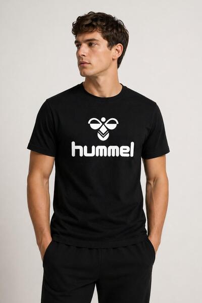 hummel Senes 922217-2001 Ανδρικό Μαύρο T-Shirt – Κομψή επιλογή αθλητικών ενδυ...