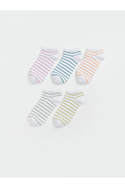 LC Waikiki Striped Women's Trainer Socks 5 Pack