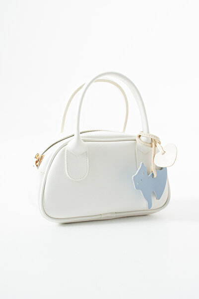 Night Perla Model White Women's Hand and Shoulder Bag