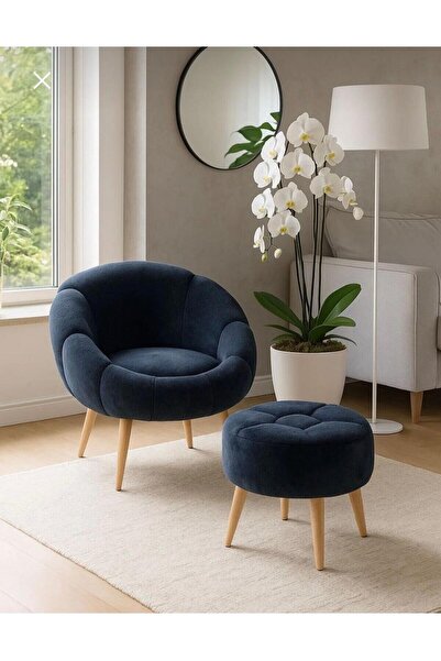 ZİERRA LİDA Tekli Koltuk Berjer Wellsoft Antrasit (SALON,BALKON,OFİS)PAPATYA ...