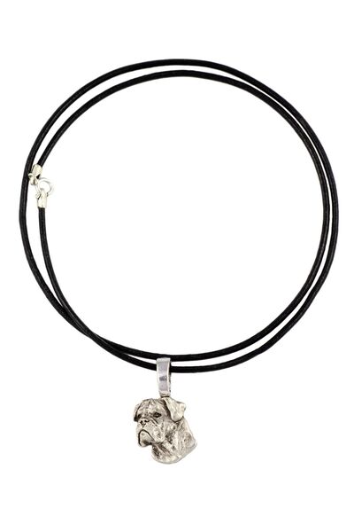 Art - Dog Bullmastiff I - Dog necklace, silver-plated pendant for the dog lov...