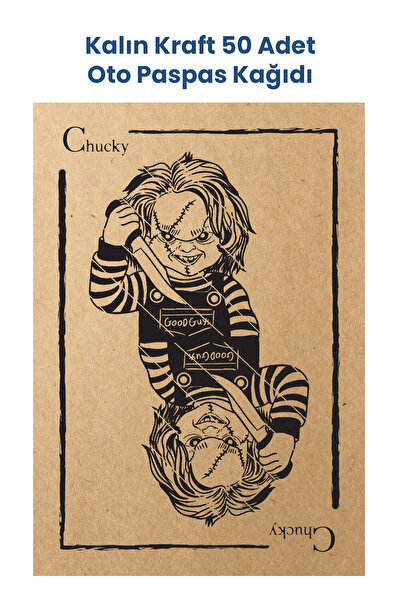 BALKAN AMBALAJ Kraft 120g Kalın Chucky Oto Paspas Kağıdı 50 Adet 35x50cm