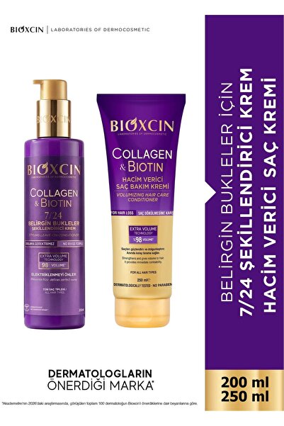 Bioxcin Collagen & Biotin 7/24 Şekillendirici Krem 200 ml - Ekstra Hacim Saç ...