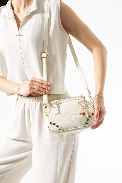 Night Γυναικεία τσάντα χεριού και ώμου Bella Model Cream