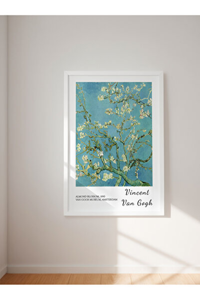 Carmen Van Gogh - Blossoming Almond - Çerçeveli Tablo (Naturel, Siyah, Beyaz ...