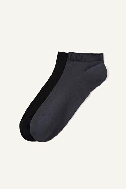 DeFacto Ανδρικές κάλτσες χωρίς ραφές 2 τεμαχίων Modal Booties H5106AXNS