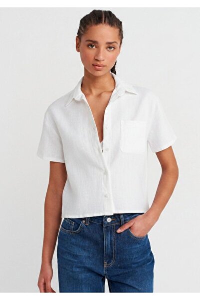 Dilvin Κοντομάνικο πουκάμισο με τσέπη στο στήθος