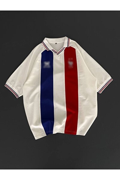 Vigorize Nostalji Oversize Nakışlı Logolu Unisex T-Shirt