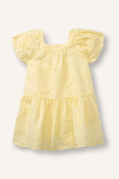 DeFacto Φλοράλ κοντομάνικο φόρεμα δαντέλας για κοριτσάκι H6023A526SM