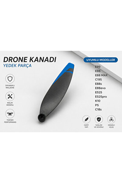 FaroxTech Drone Yedek Pervane (Kanat) – E99 E88 E88 MAX C19S E88s E88evo E525...