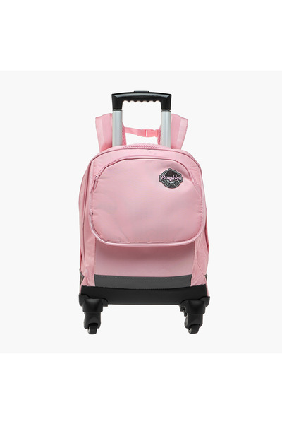 Juniors Solid Trolley Bag for Kids 8-13 Years with Adjustable Strap