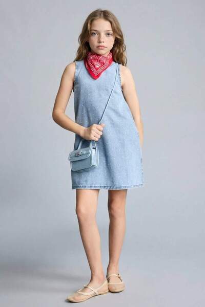 DeFacto Φόρεμα τζιν για κορίτσια H5566A826SM