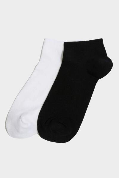 DeFacto Ανδρικές κάλτσες χωρίς ραφές 2 τεμαχίων Modal Booties H5106AXNS