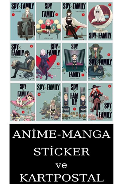 Gerekli Şeyler Yayıncılık Spy X Family 1-2-3-4-5-6-7-8-9-10-11-12 Manga Seti ...