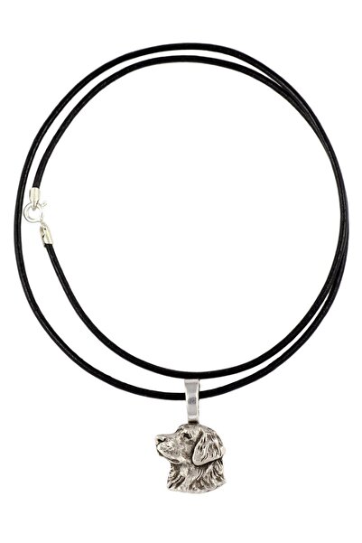 Art - Dog Golden Retriever I - Dog necklace, silver-plated pendant for the do...