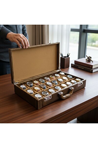 ROBERT TAYLOR Watch Case of 24 - Diplomat Series Premium Alcantara Leather Co...