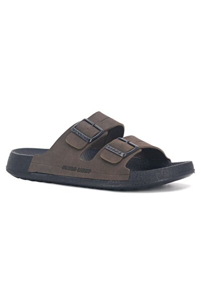 PARMİ 26001-26 Double Buckle Ultra Light Anatomical Men's Slippers