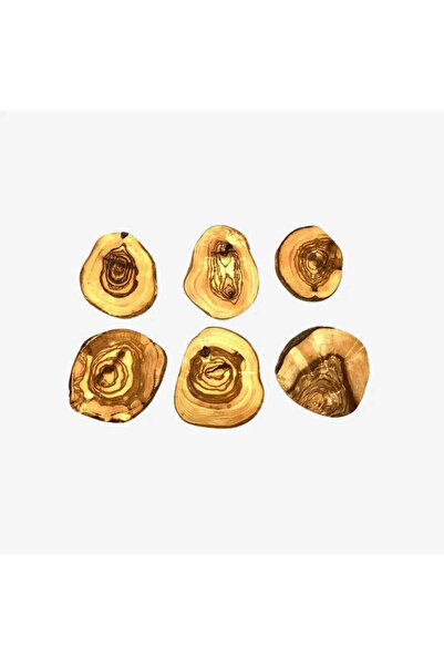 Phos & Gaia Σετ Σουβέρ από Ξύλο Ελιάς (6 τεμάχια) - Χειροποίητα