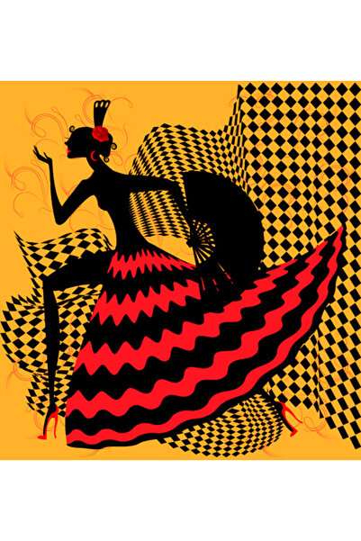 media Πίνακας σε καμβά χορός2, 60 x 60 εκ.