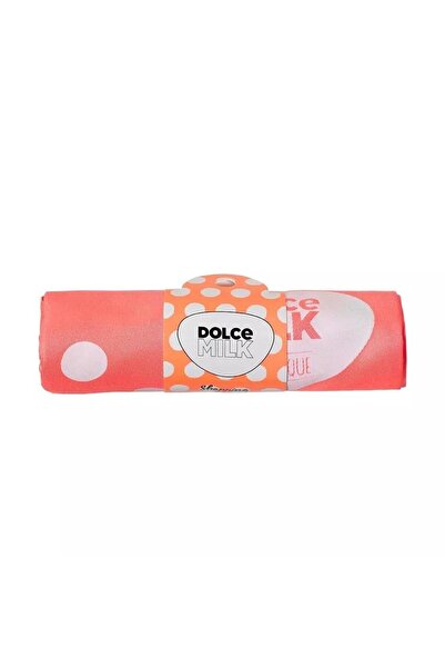 DOLCE MİLK حقيبة قماشية مقاس 40x35 سم، منقطة باللون الوردي