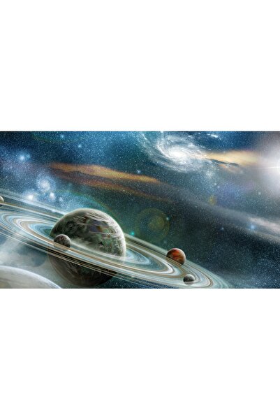 media Tablou canvas Galaxia albastra, 45 x 30 cm