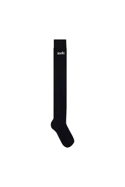 SODA Women's Black Long Socks Size 36-39