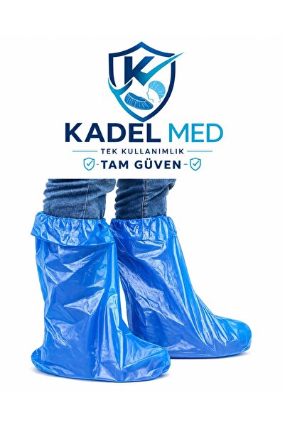 KADELMED Uzun Çizme Galoş 60 Mikron 50 Adet