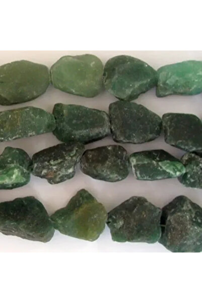 GemSale Mărgele aventurin verzi brute 35cm~15 bucăți - Verde