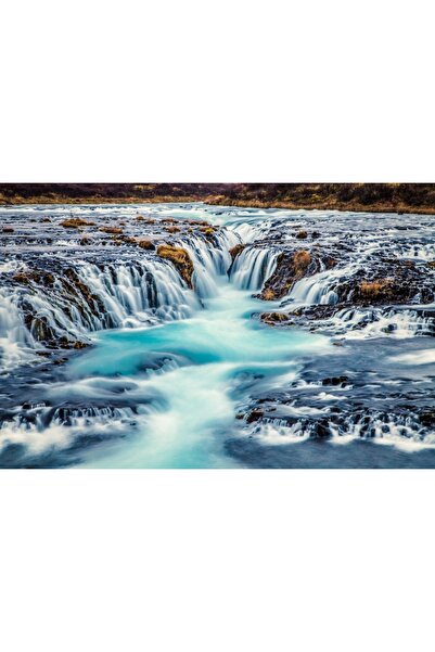 media Πίνακας σε καμβά: Γαλάζια Καταρράκτης, 45 x 30 εκ.