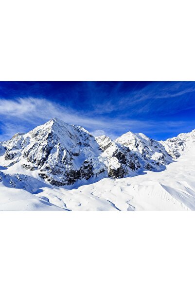 media Πίνακας σε καμβά: Βουνό υπό το χιόνι, 60 x 40 εκ.