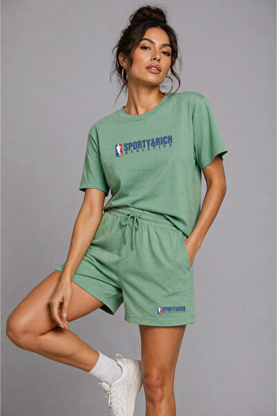 Rich Γυναικείο βαμβακερό αθλητικό & πολυτελές κοντομάνικο μπλουζάκι oversize ...