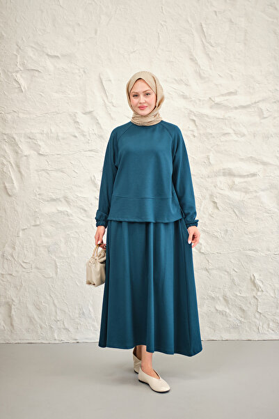 LOCCO Γυναικείο Σετ Φούστας Πετρελαιοπράσινο