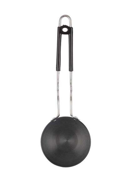 DELCASA Aluminum Anodized Tadka Pan Black 11cm