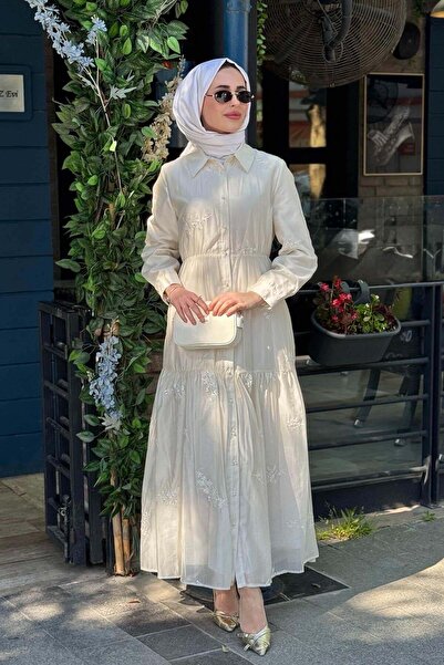 Ceremony Pul Sequin Embroidered Pearl Dress