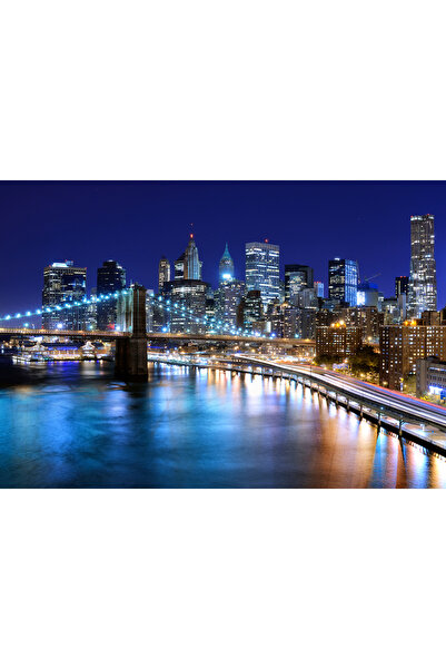 media Tablou canvas Luminile din New York, 45 x 30 cm